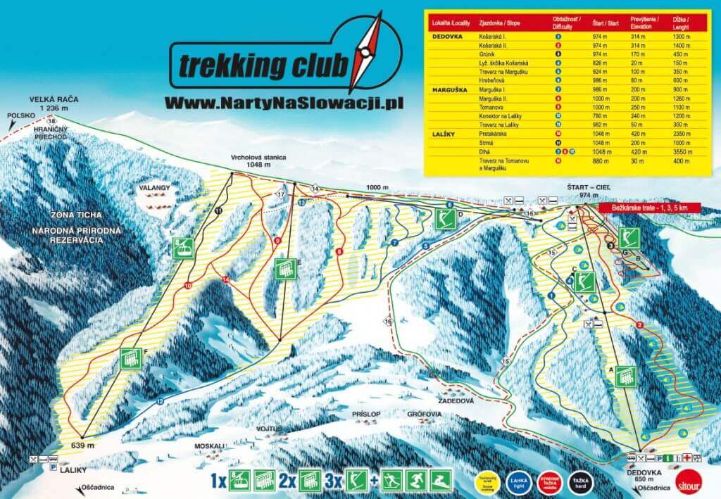 Mapa ośrodka Wielka Racza